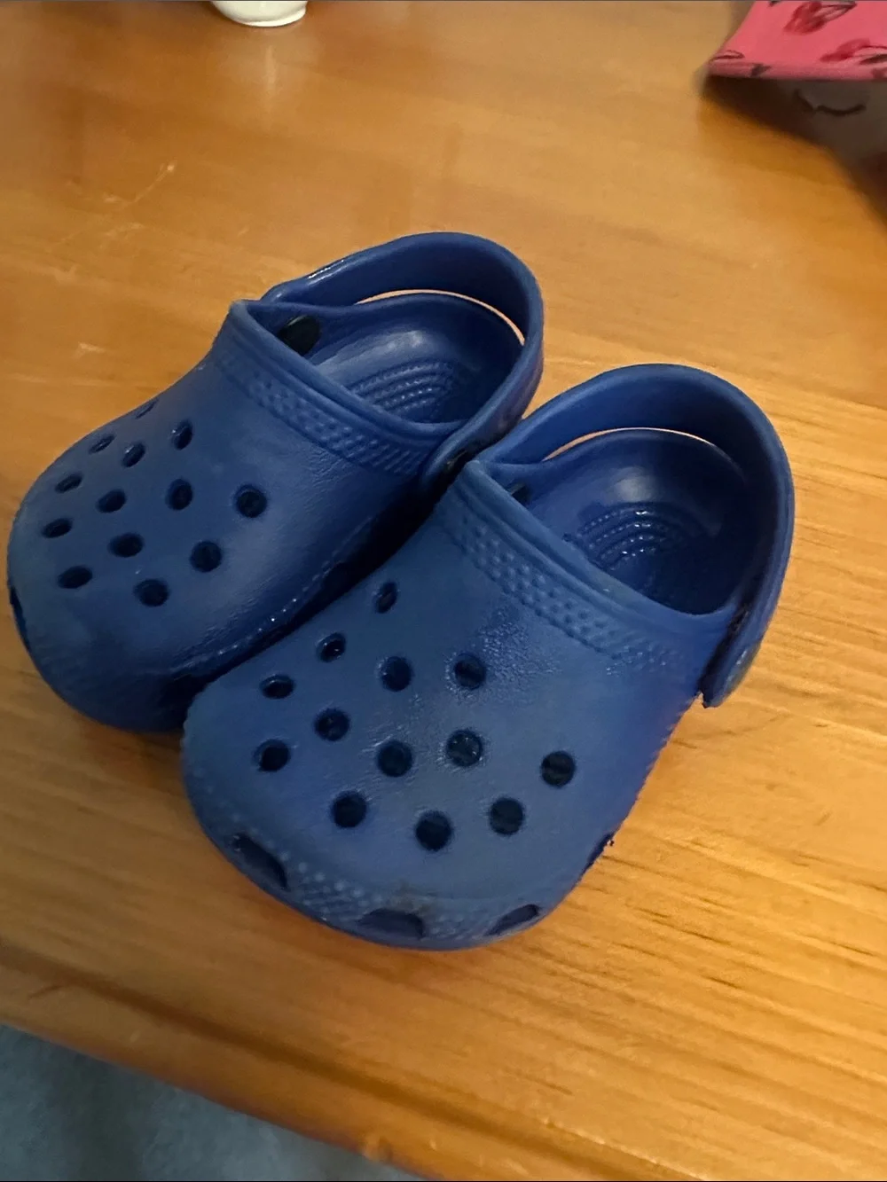 CROCS Kids Royal Blue Classic Clog with Heel Strap